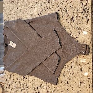 EXPRESS - NWT GREY BODYSUIT